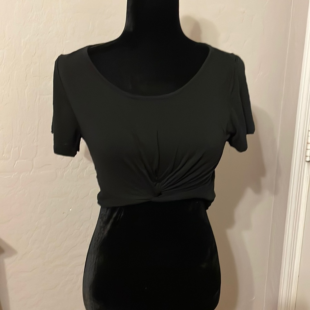Black crop top